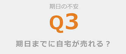 期日の不安 q3 期日までに自宅が売れる？